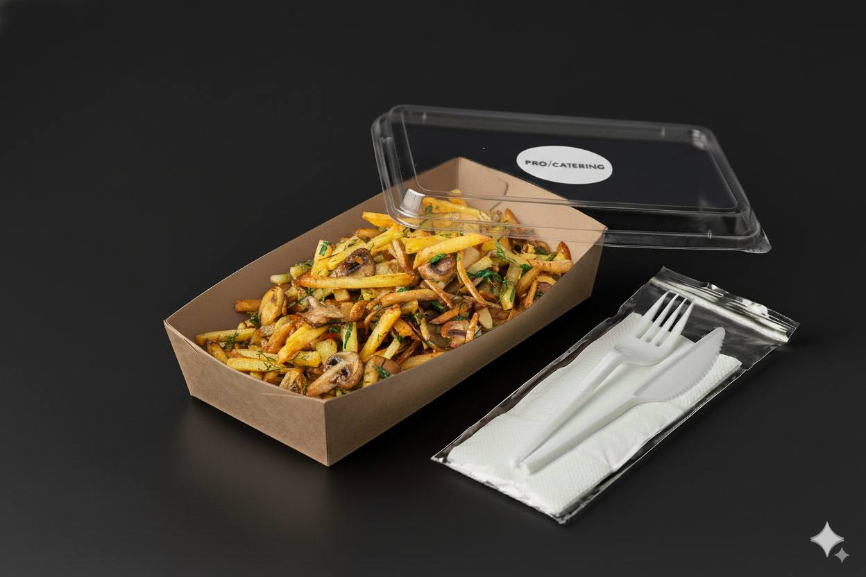 Жареный картофель с грибами